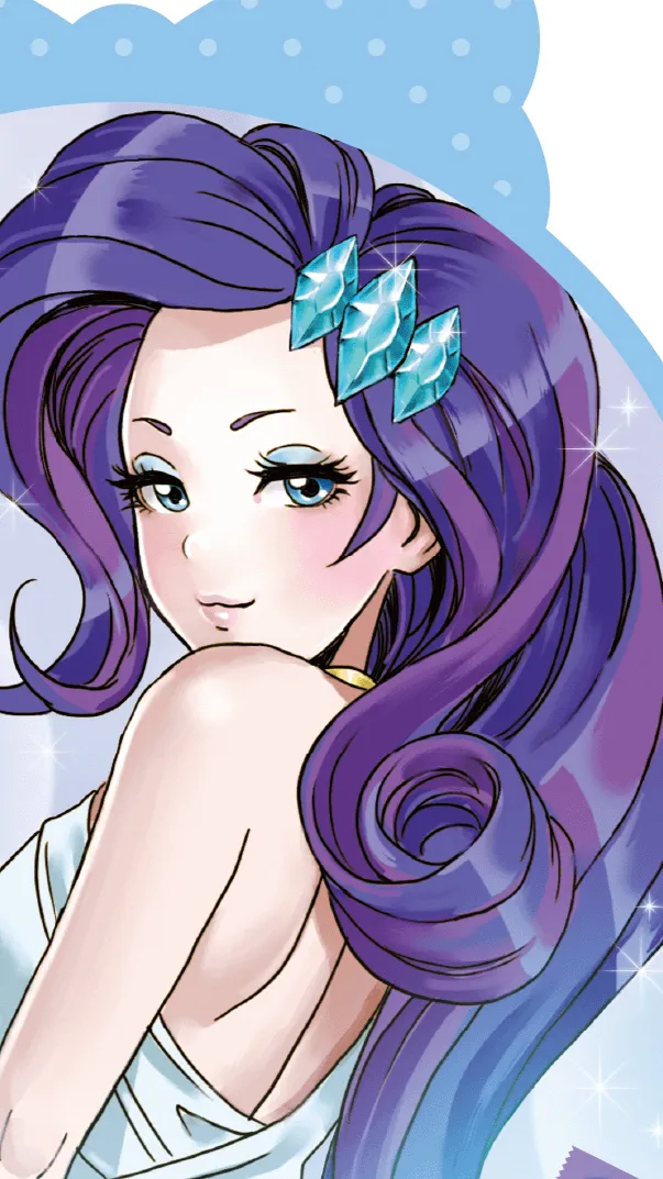 ai character: Rarity background