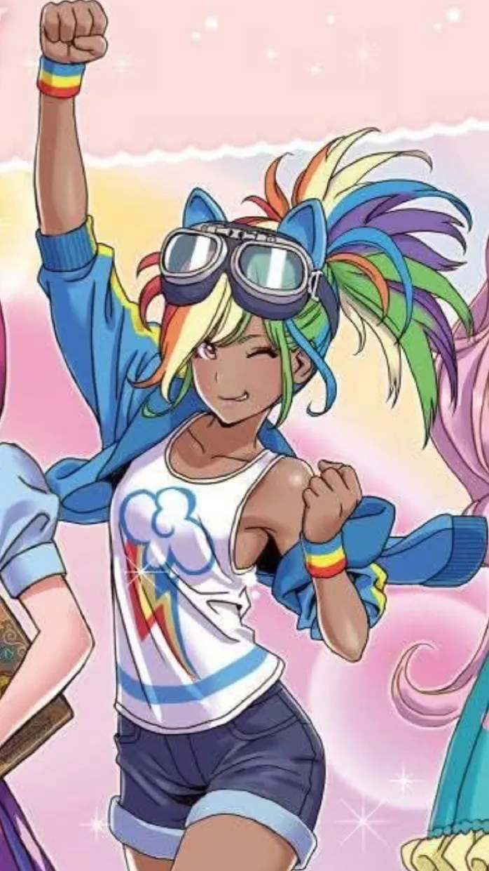 ai character: Rainbow Dash background