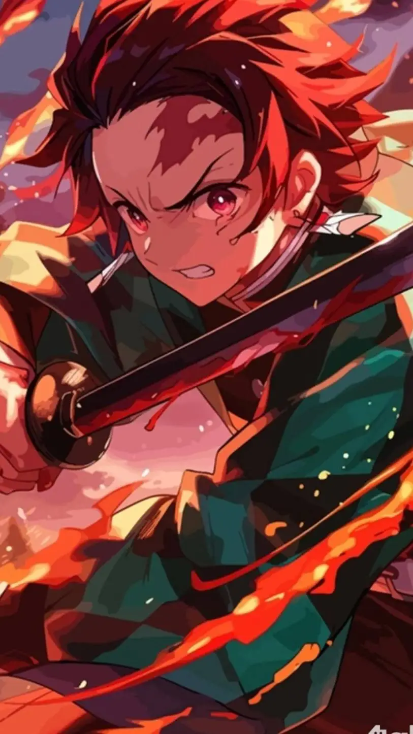 ai character: tanjiro background