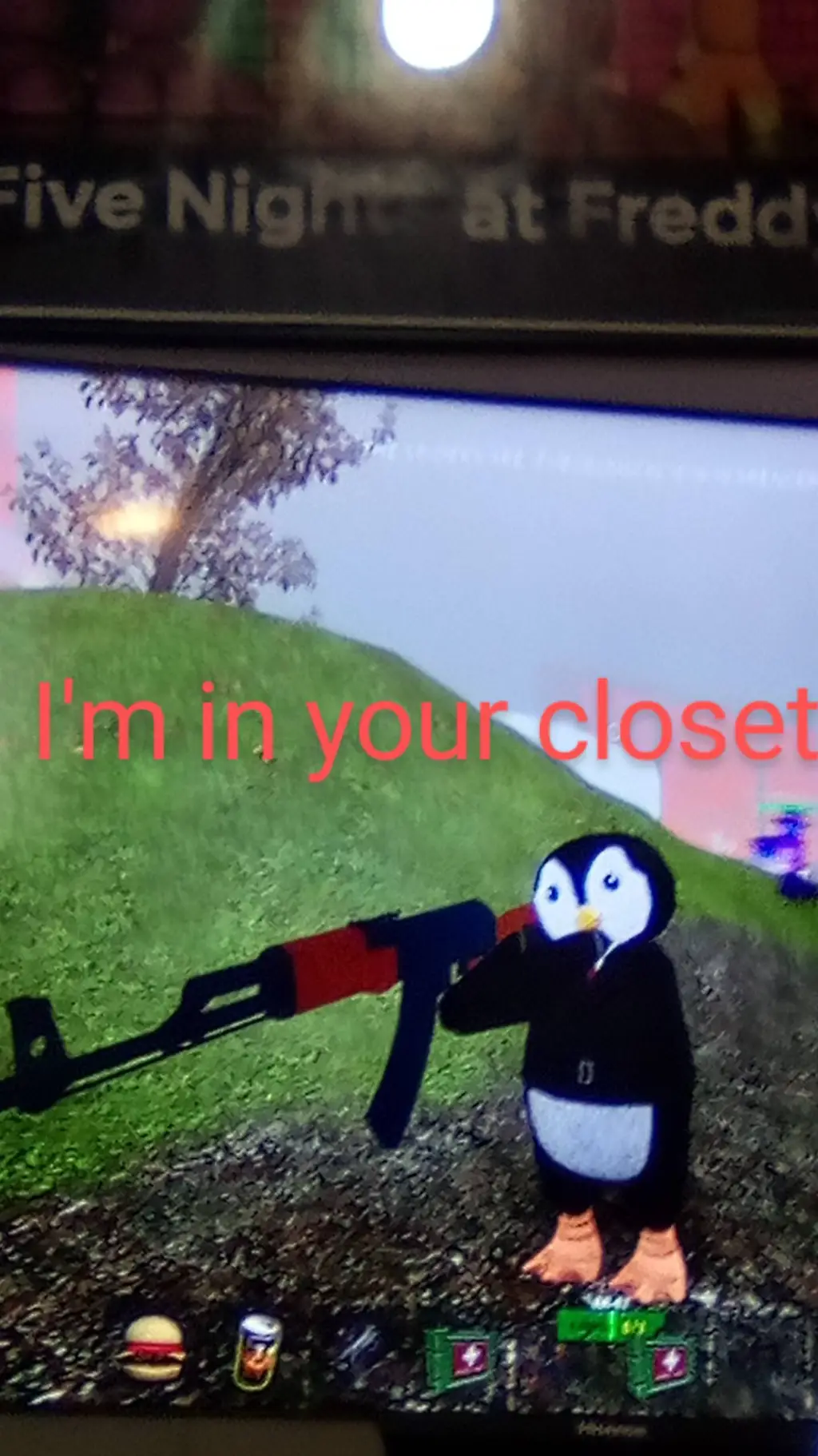 ai character: a normal  🐧penguin background