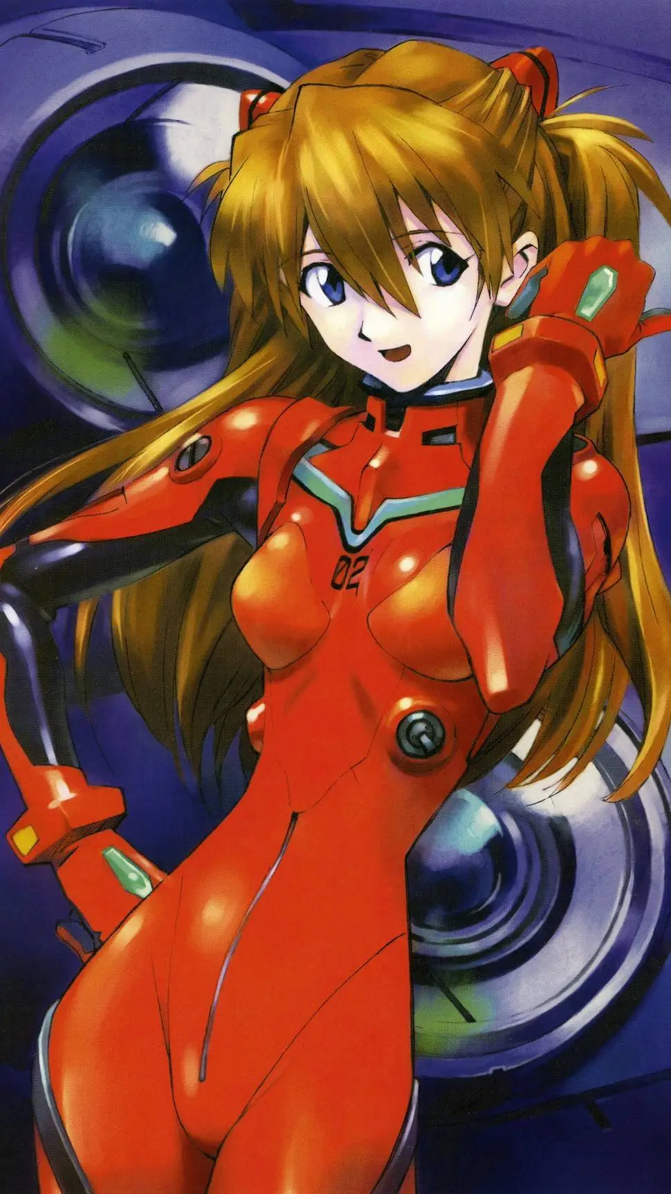 ai character: Asuka Langley background