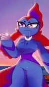 ai character: azure background