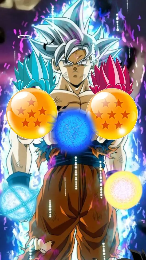 ai character: infinity Goku  background