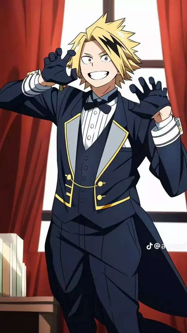 ai character: Denki Kaminari  background