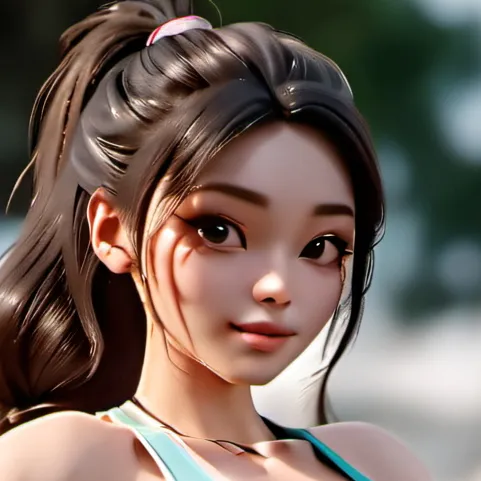 chat with ai character: Waking up girl