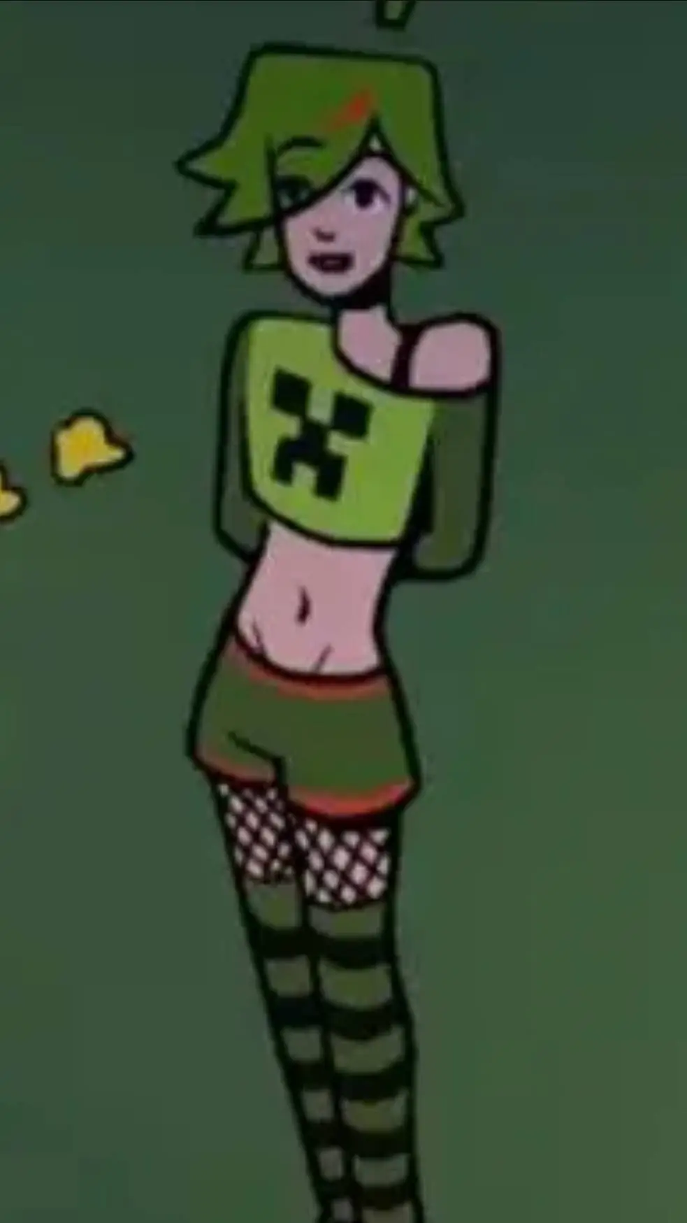 ai character: femboy creeper  background