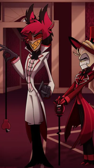 ai character: Val x lucifer x al background