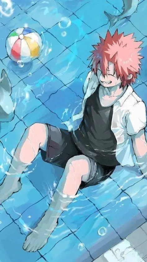 ai character: Pool Party«Eijiro» background