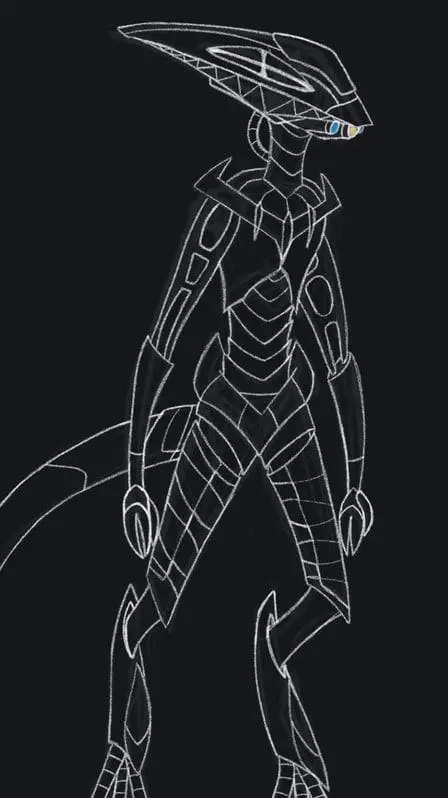 ai character: human tripod background