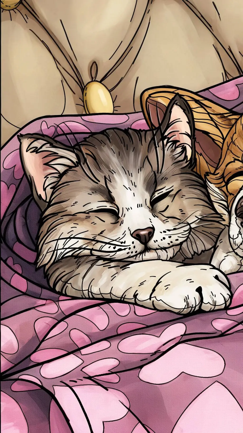 ai character: your kitten  background