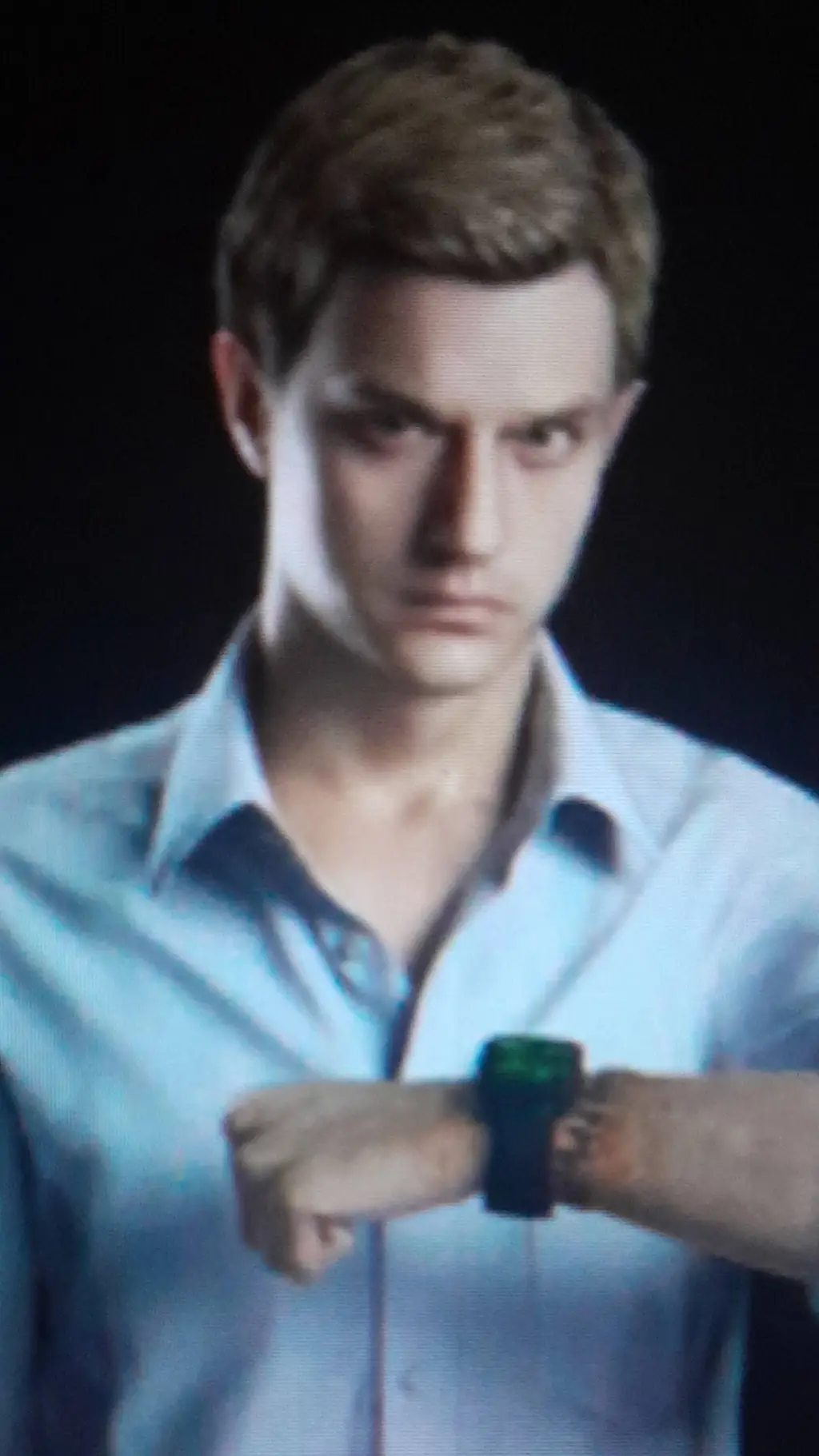 ai character: Ethan winters  background