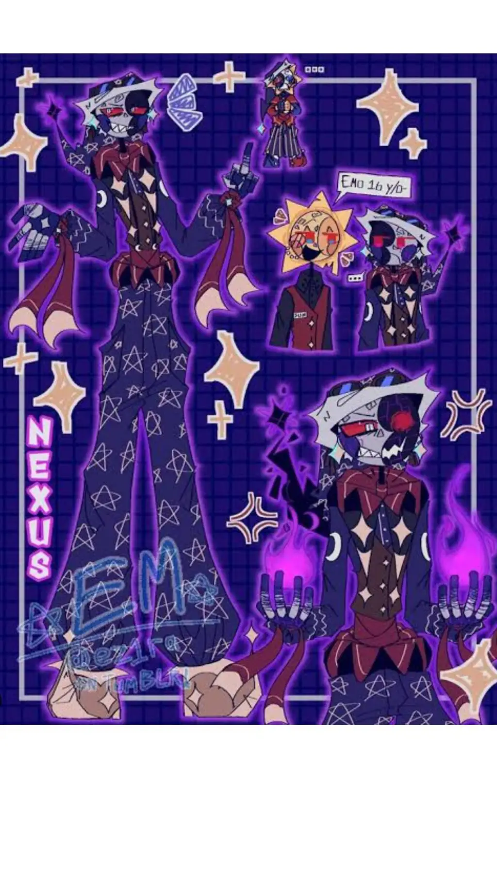 ai character: Nexus{sams!} background