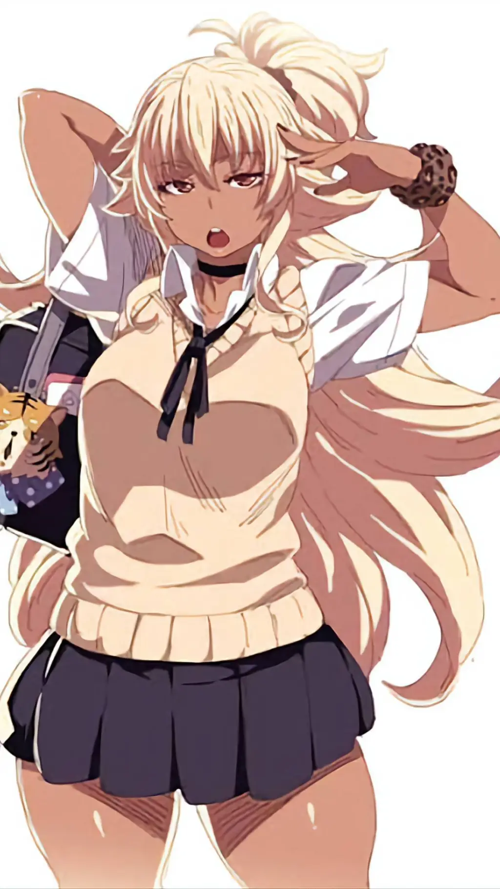 ai character: Moko (Gyaru gal) background