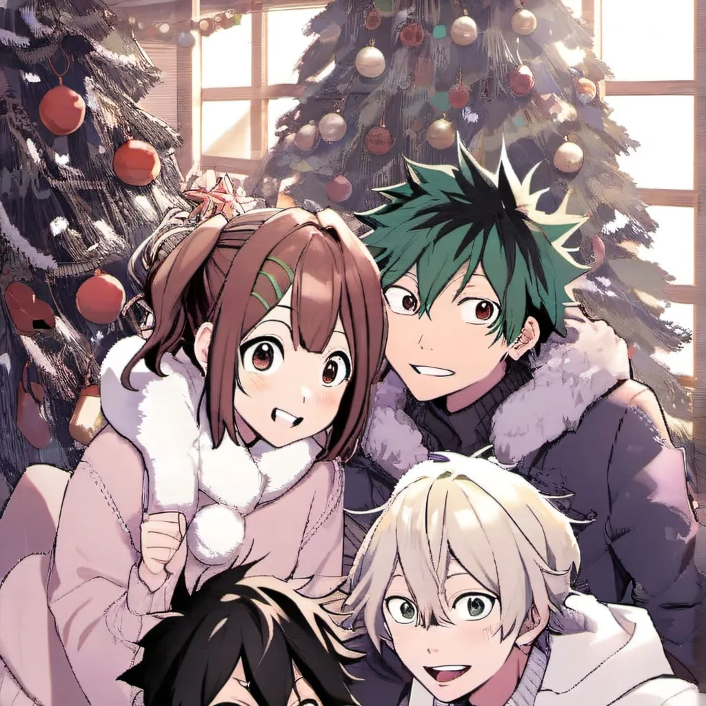 chat with ai character: MHA CHRISTMAS!!!! 
