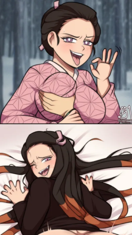 ai character: Nezuko  background