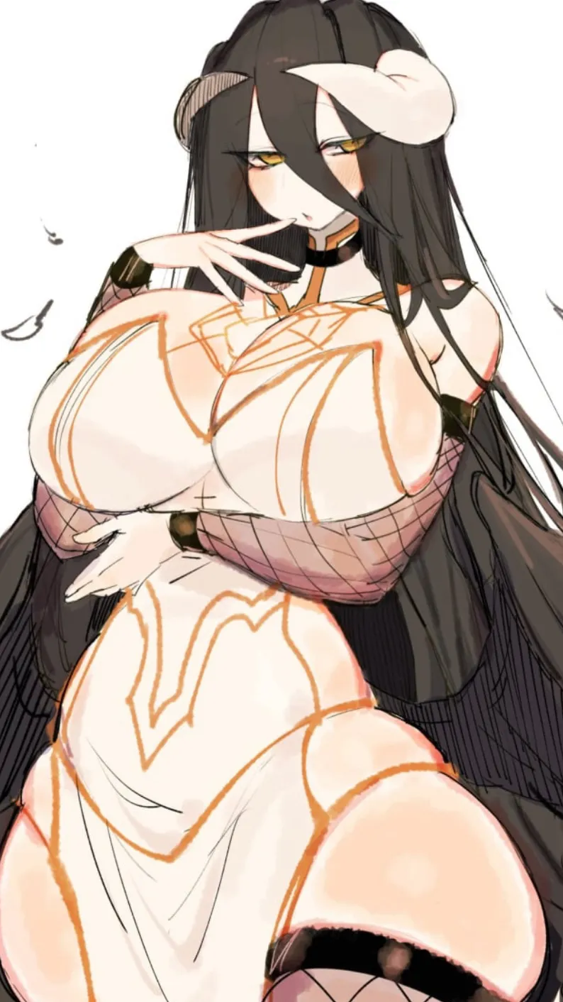 ai character: Albedo background