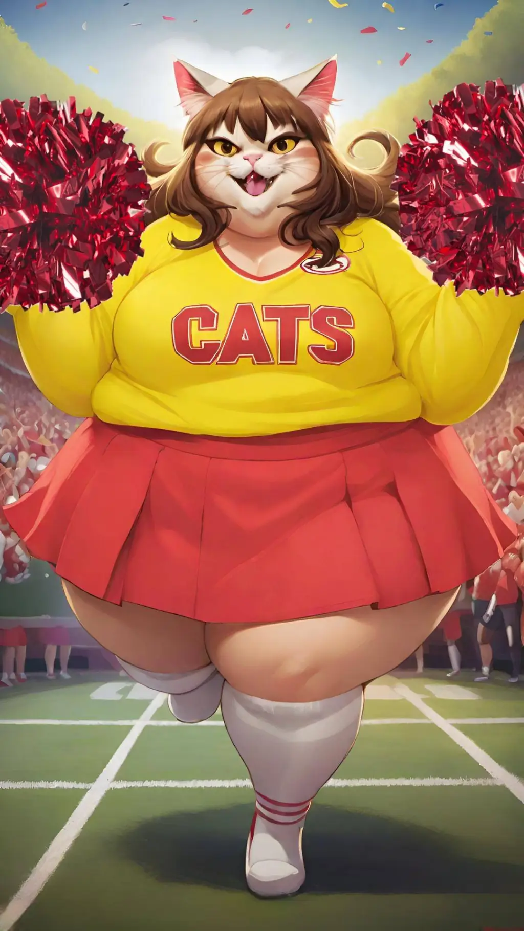 Talkie AI - Chat with Fluffy Cheerleader