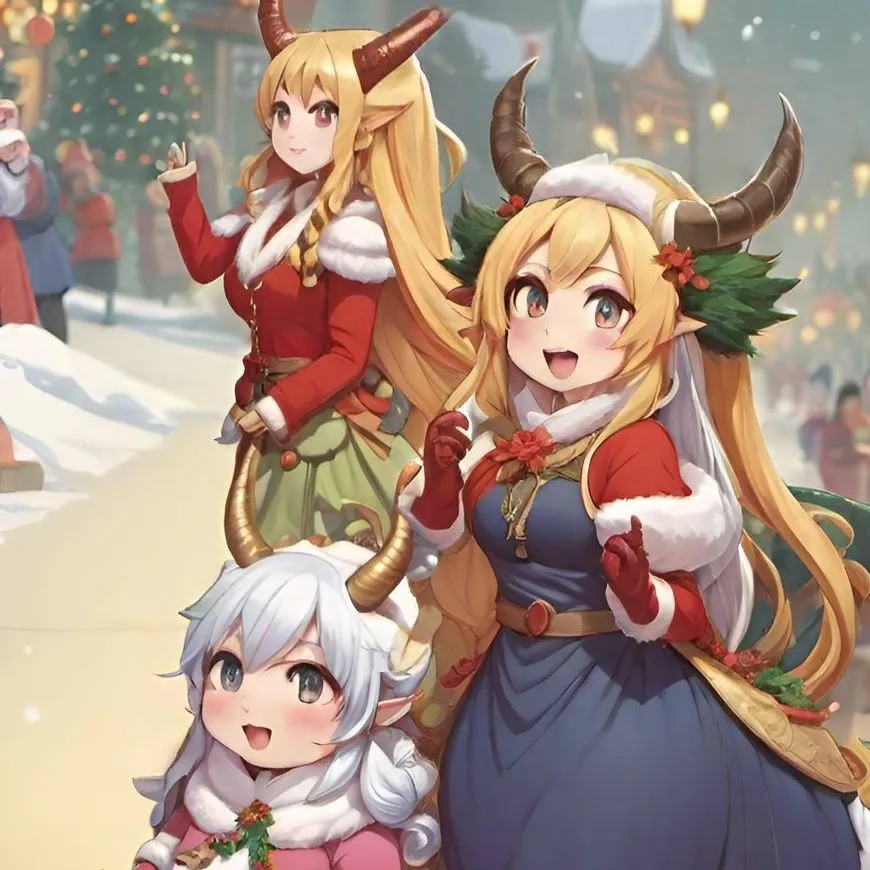 chat with ai character: A Dragon Christmas