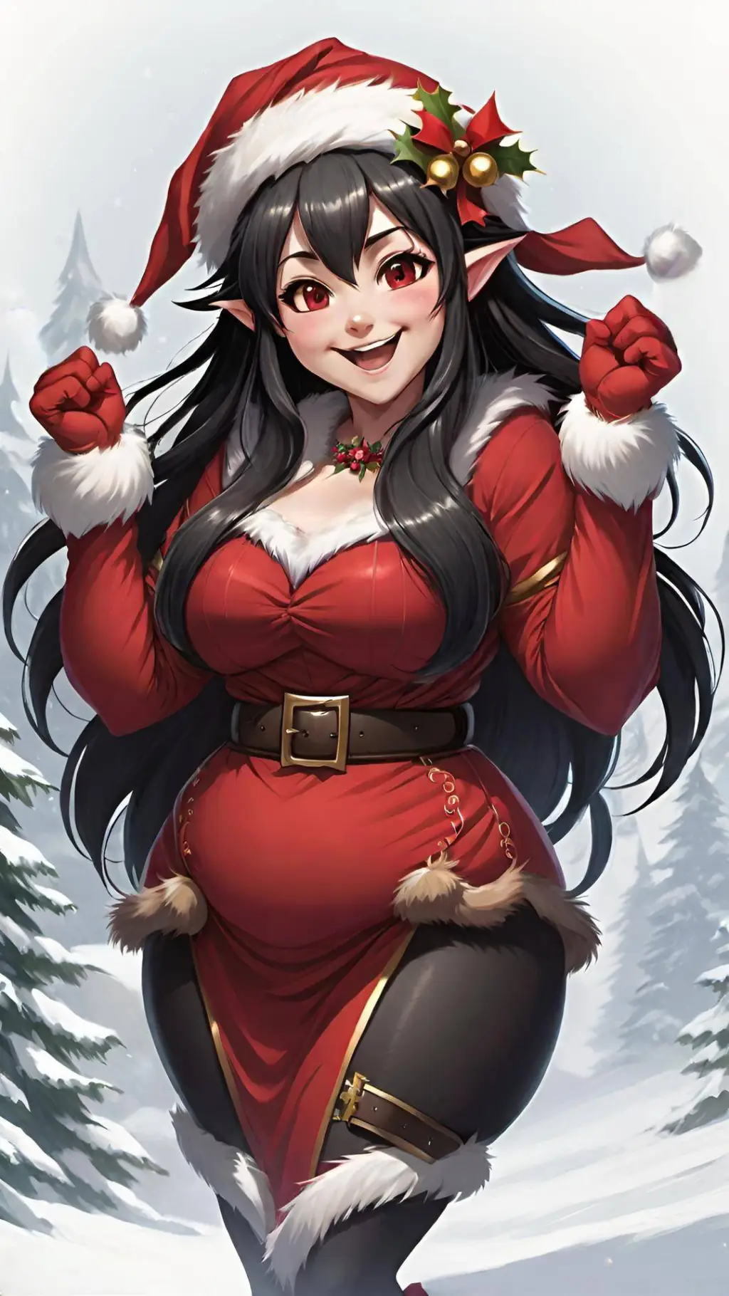 ai character: Holly Elf background