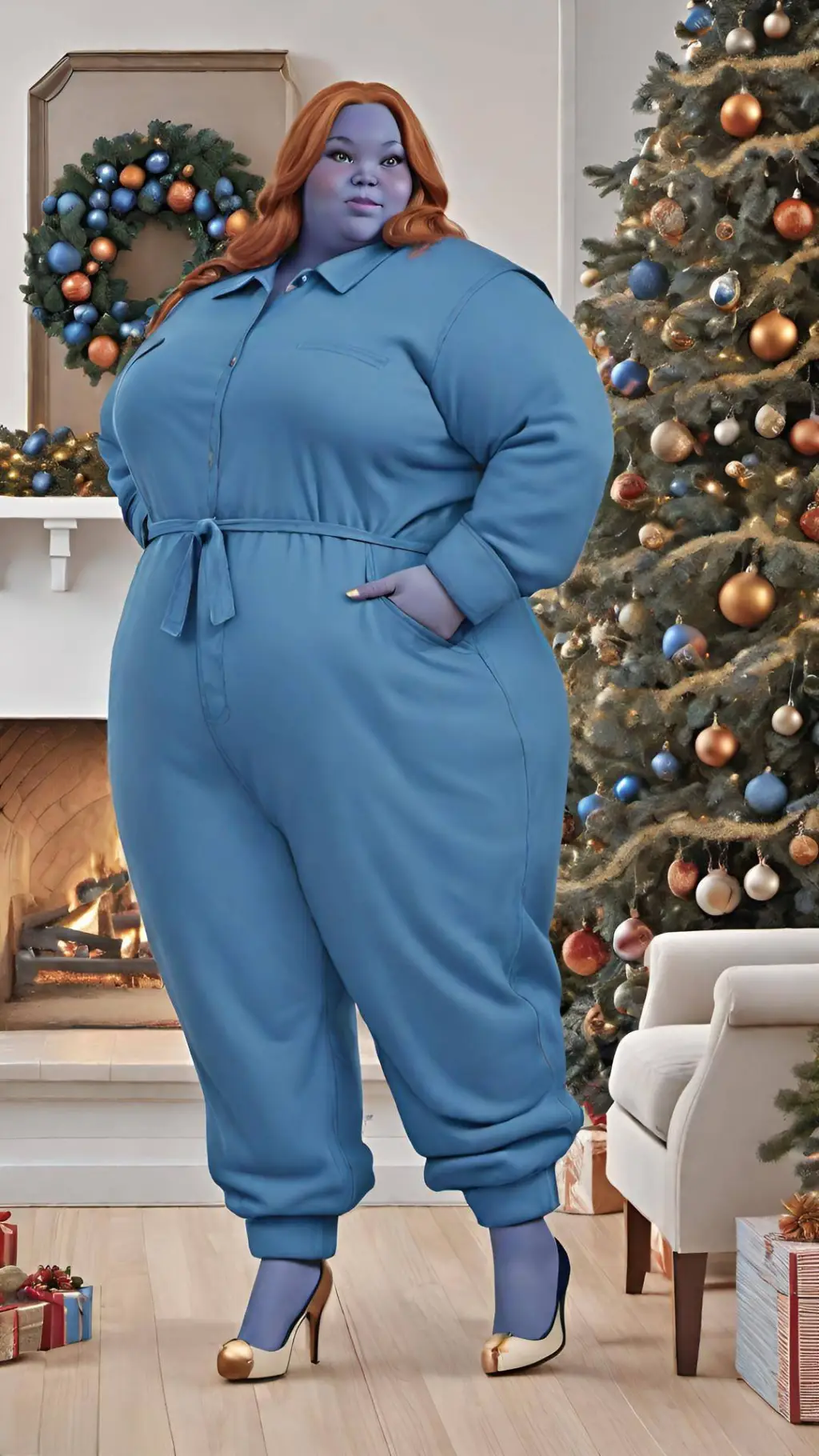 ai character: Blueberry Girl background