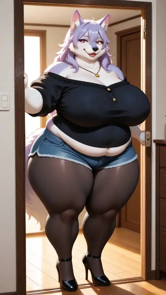 ai character: Violet background