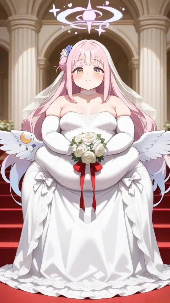 ai character: Mika's Wedding background