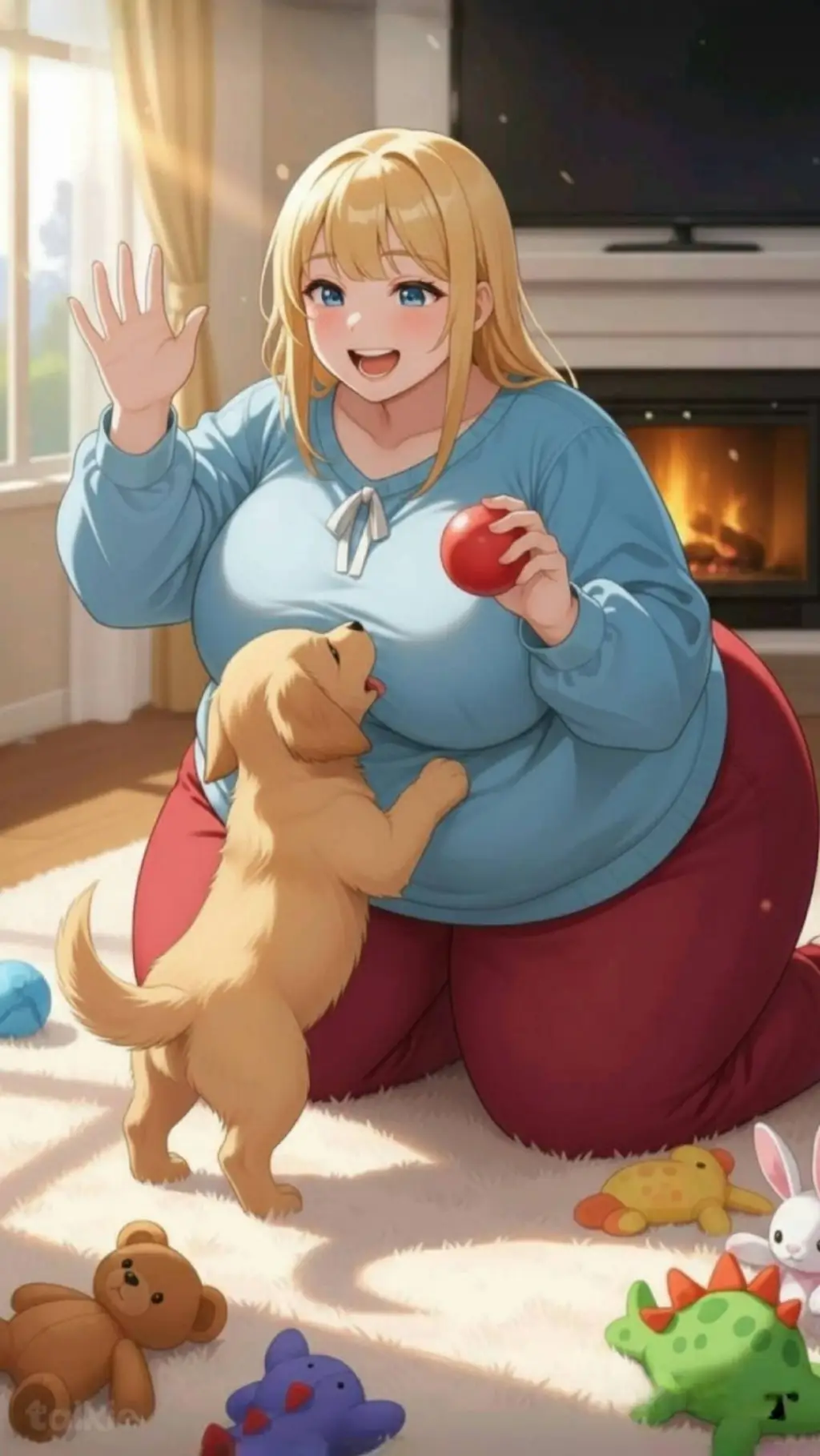 ai character: Candy background