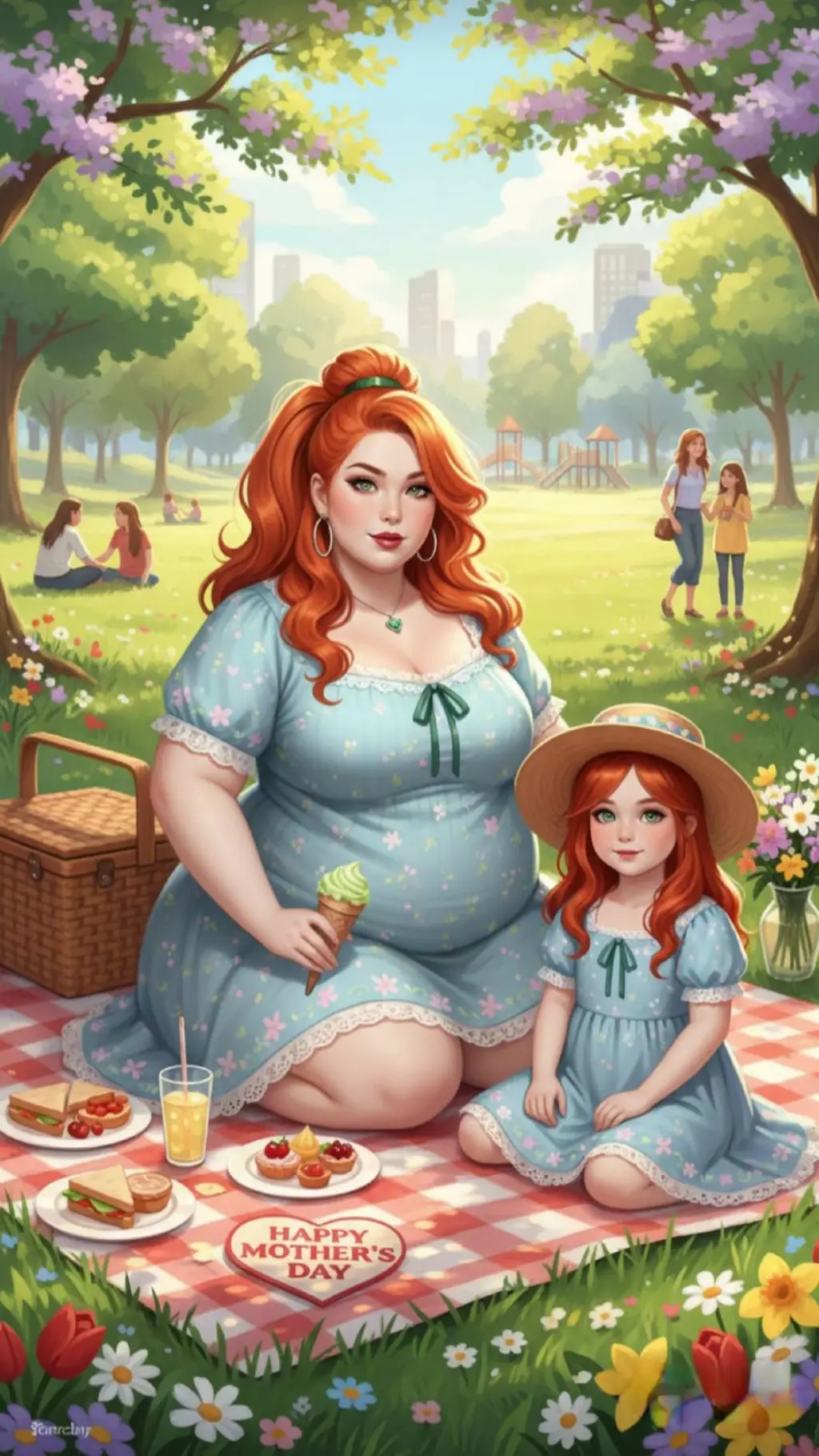 ai character: Mama Ginger background