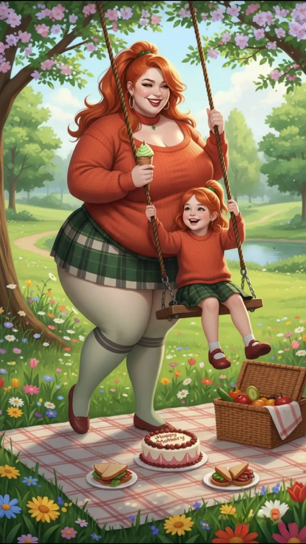 ai character: Mama Ginger's Back background
