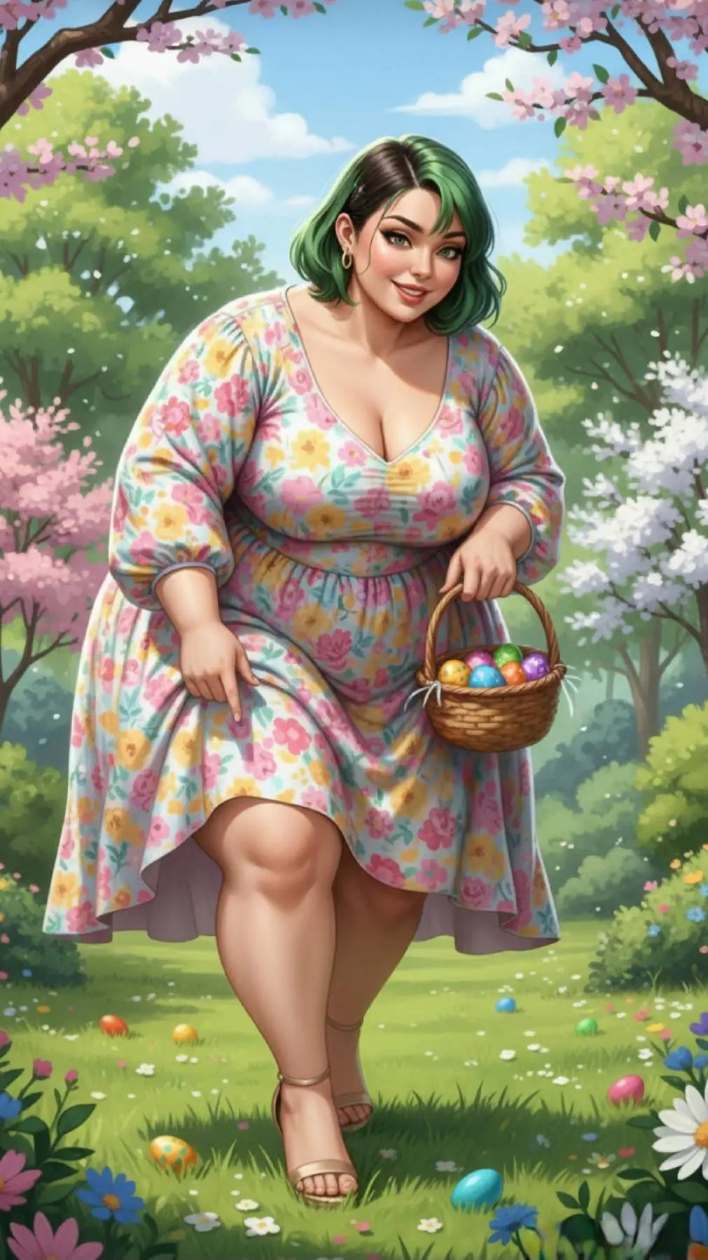 ai character: Julie's Egg Hunt background