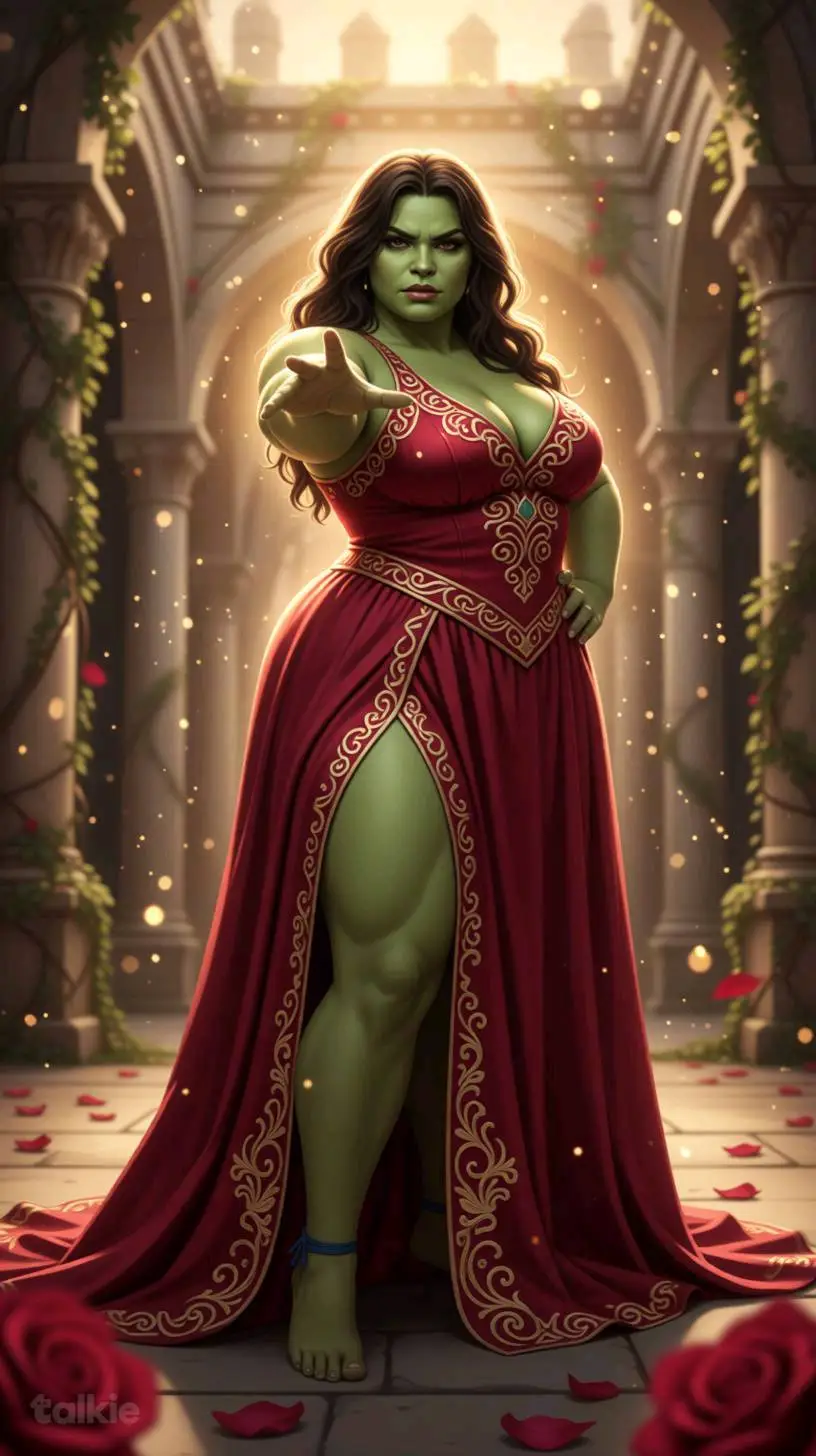 ai character: Tori - Dancing Orc background
