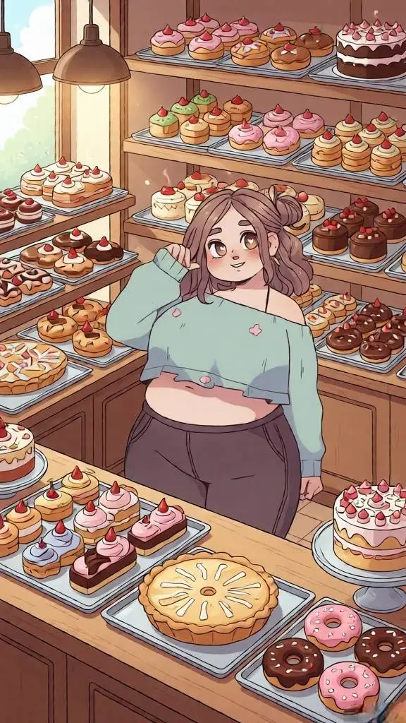 ai character: Cocoa Crumble background