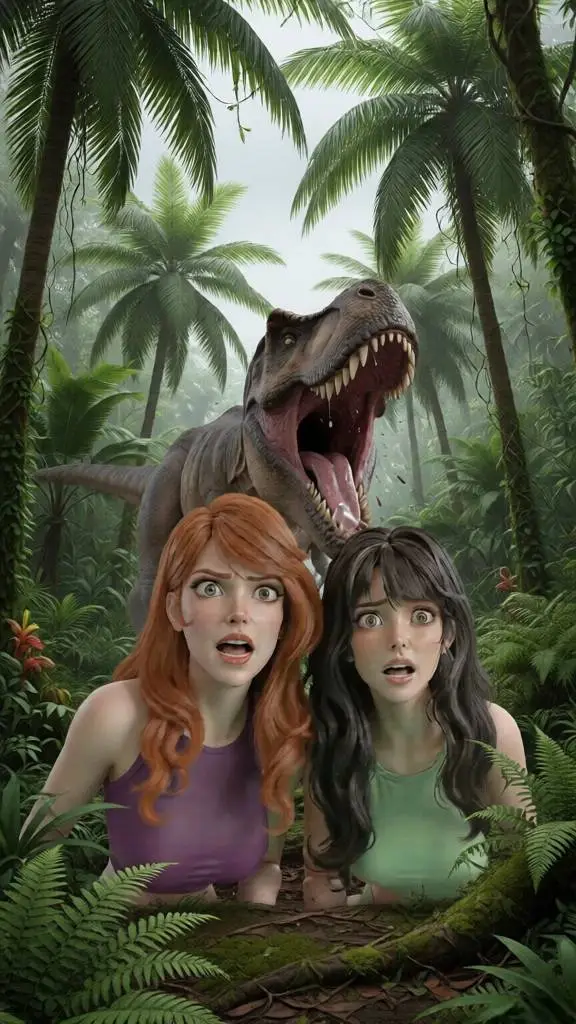 ai character: Jurassic Snacks background