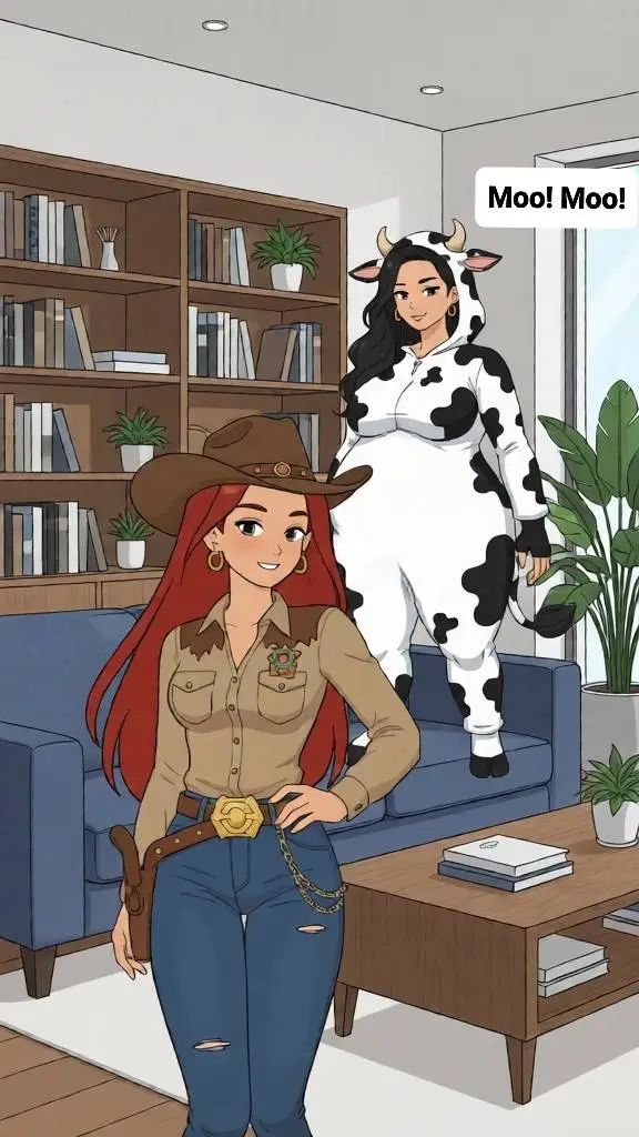 ai character: Ann and Vicky  background