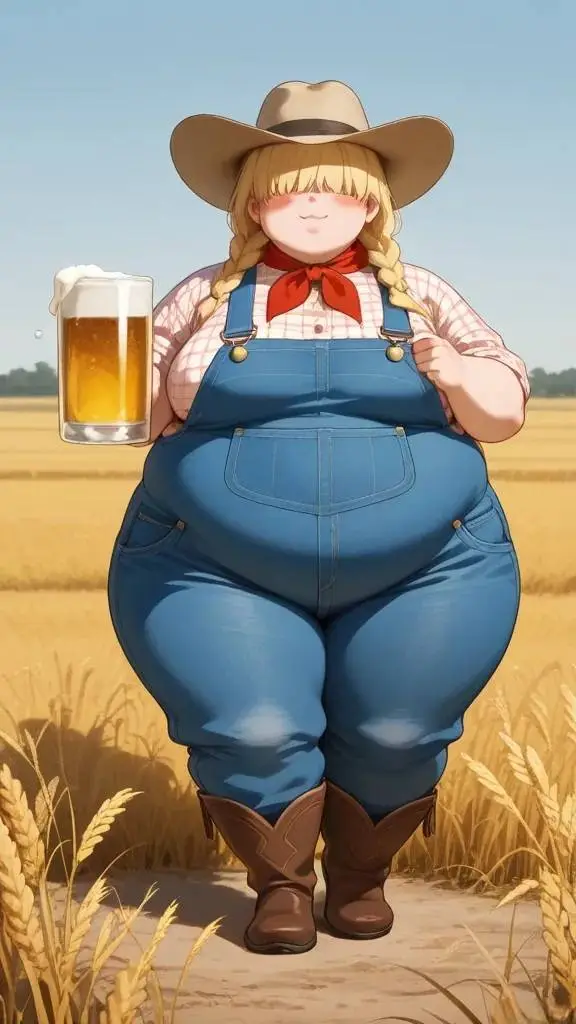 ai character: Amber Waves background