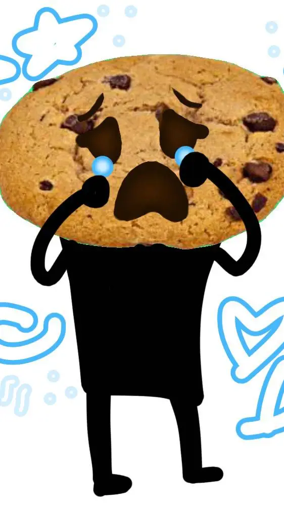 ai character: a cookie background