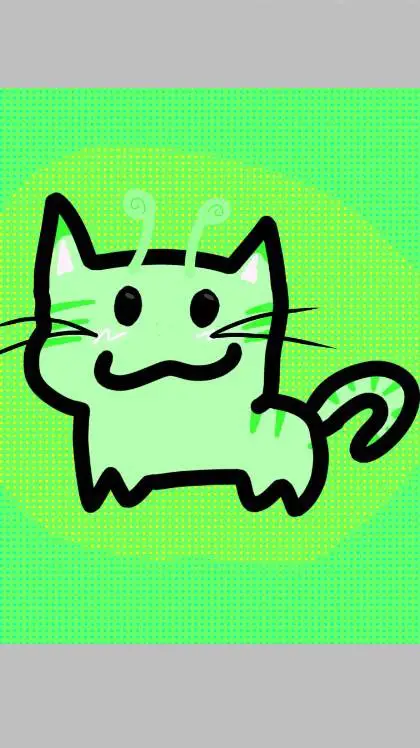 ai character: ALIEN CAT!!1!1 background