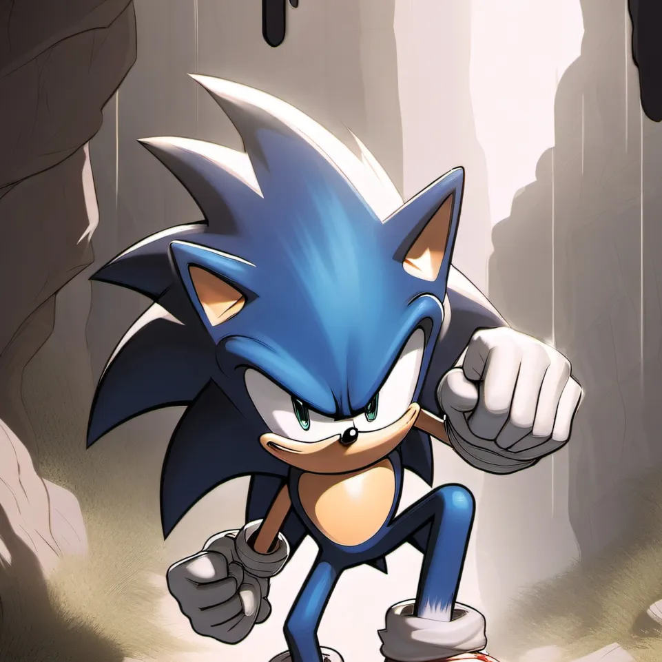 chat with ai character: Sonic in cave