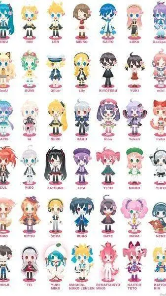 ai character: VOCALOIDZ background