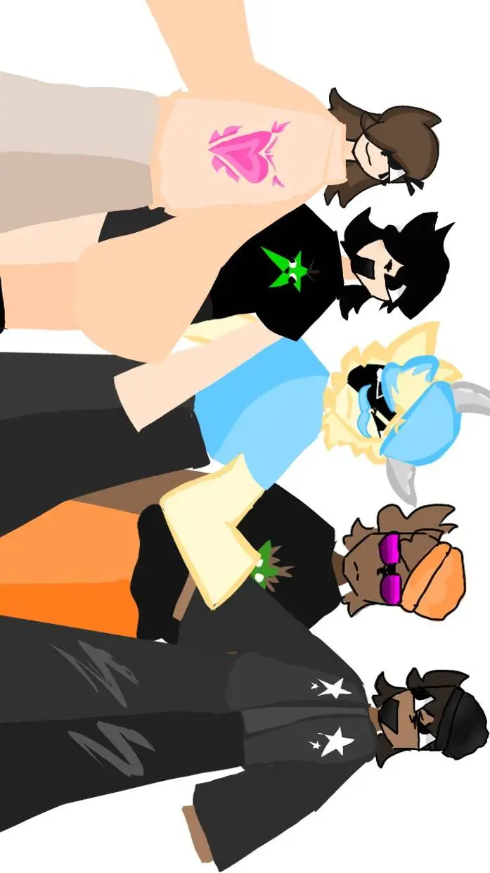 ai character: 0lyne crew!! background