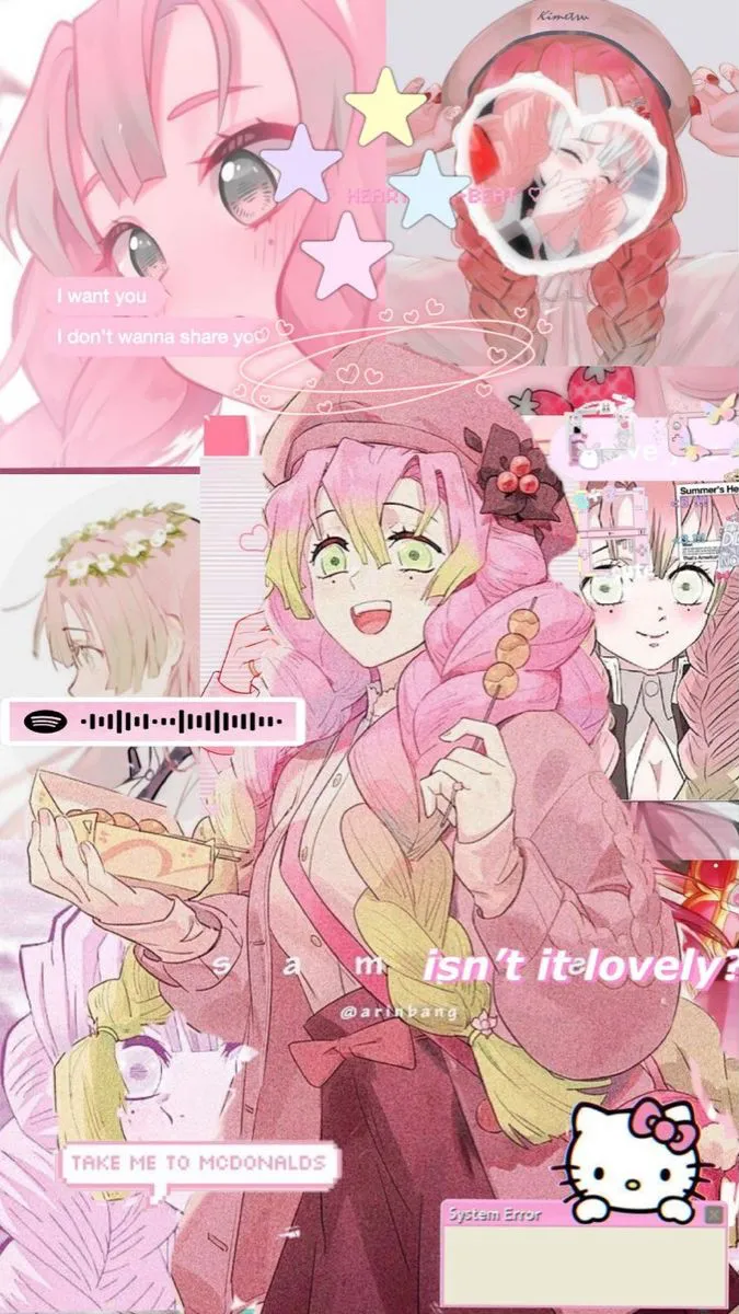 ai character: Mitsuri Kanroji  background