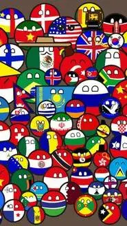 ai character: countryballs background
