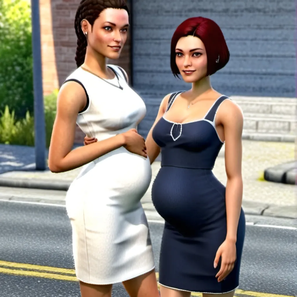 chat with ai character: big belly girls 