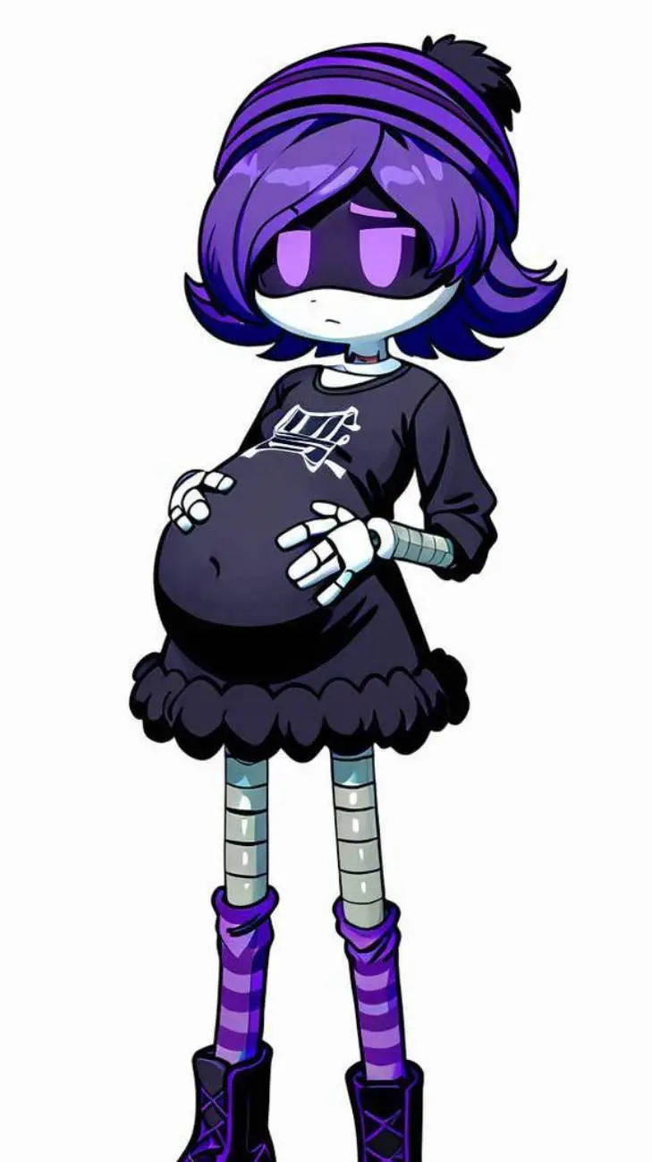ai character: big belly uzi background