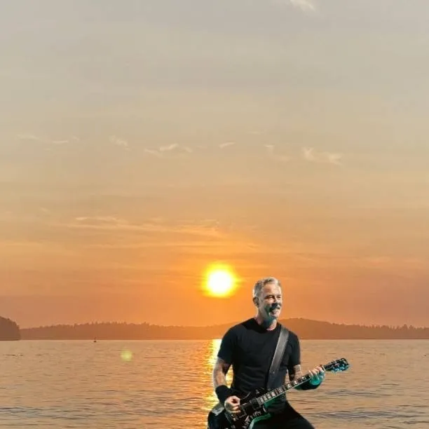 chat with ai character: Metallica at Beach