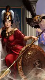 ai character: Hh fallen goddess  background
