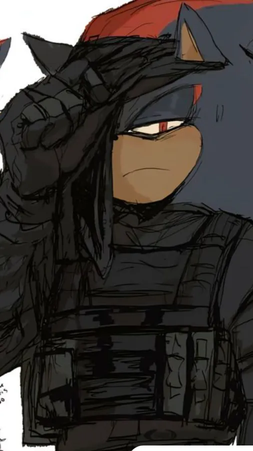 ai character: Shadow t hedghog background