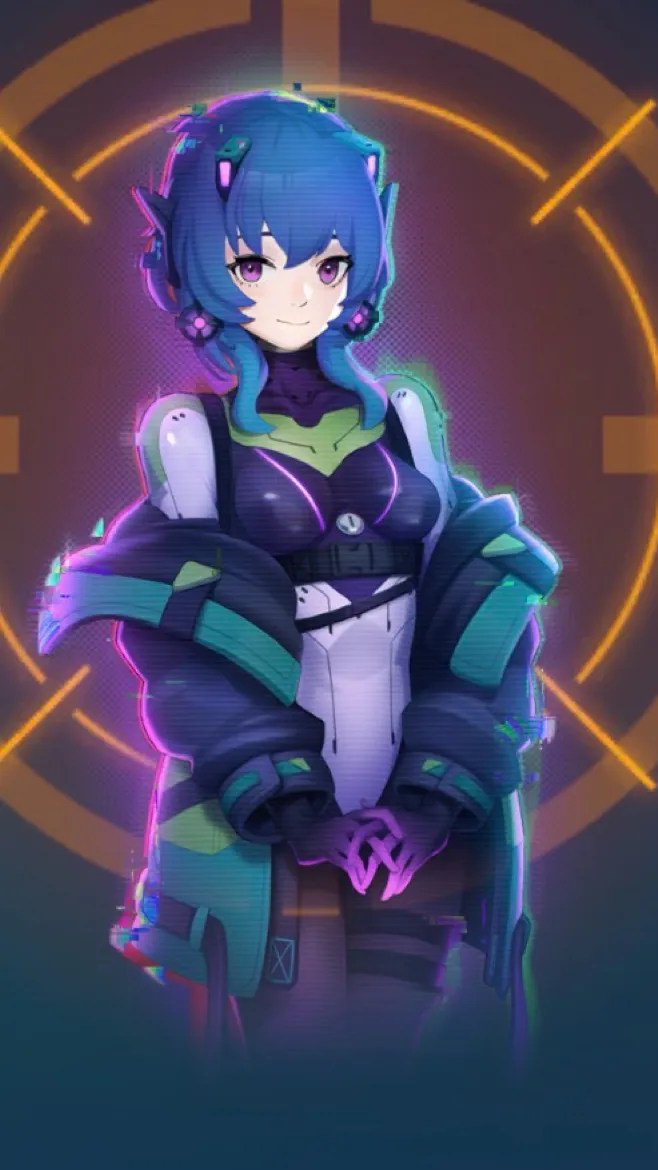 ai character: Nova light  background