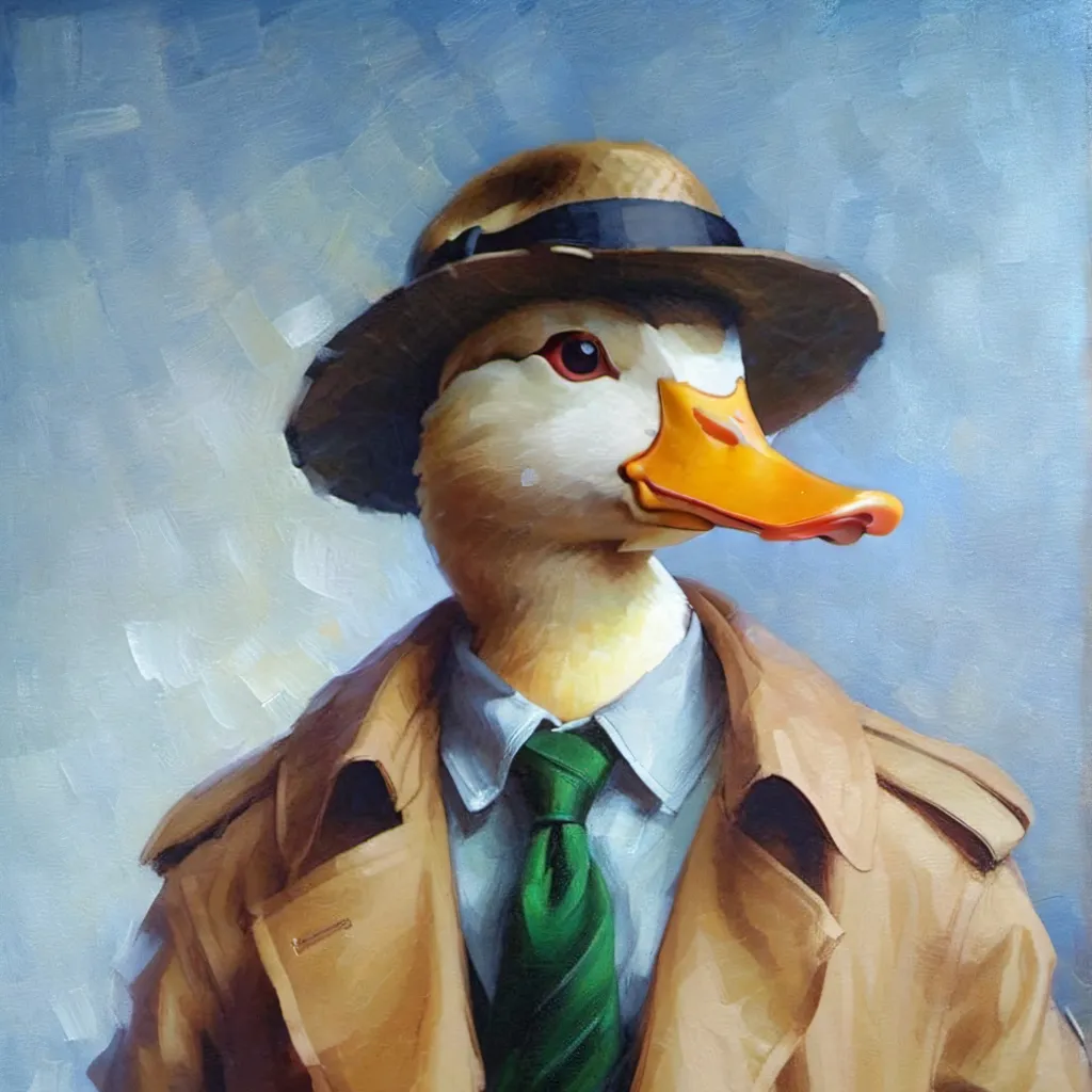 chat with ai character: Duck detective 