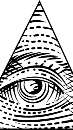 ai character: All knowing eye  background